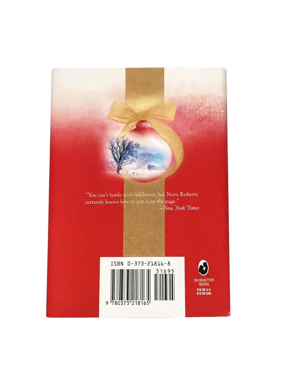 The Gift Hardcover Book by Nora Roberts - Red and Yellow Cover